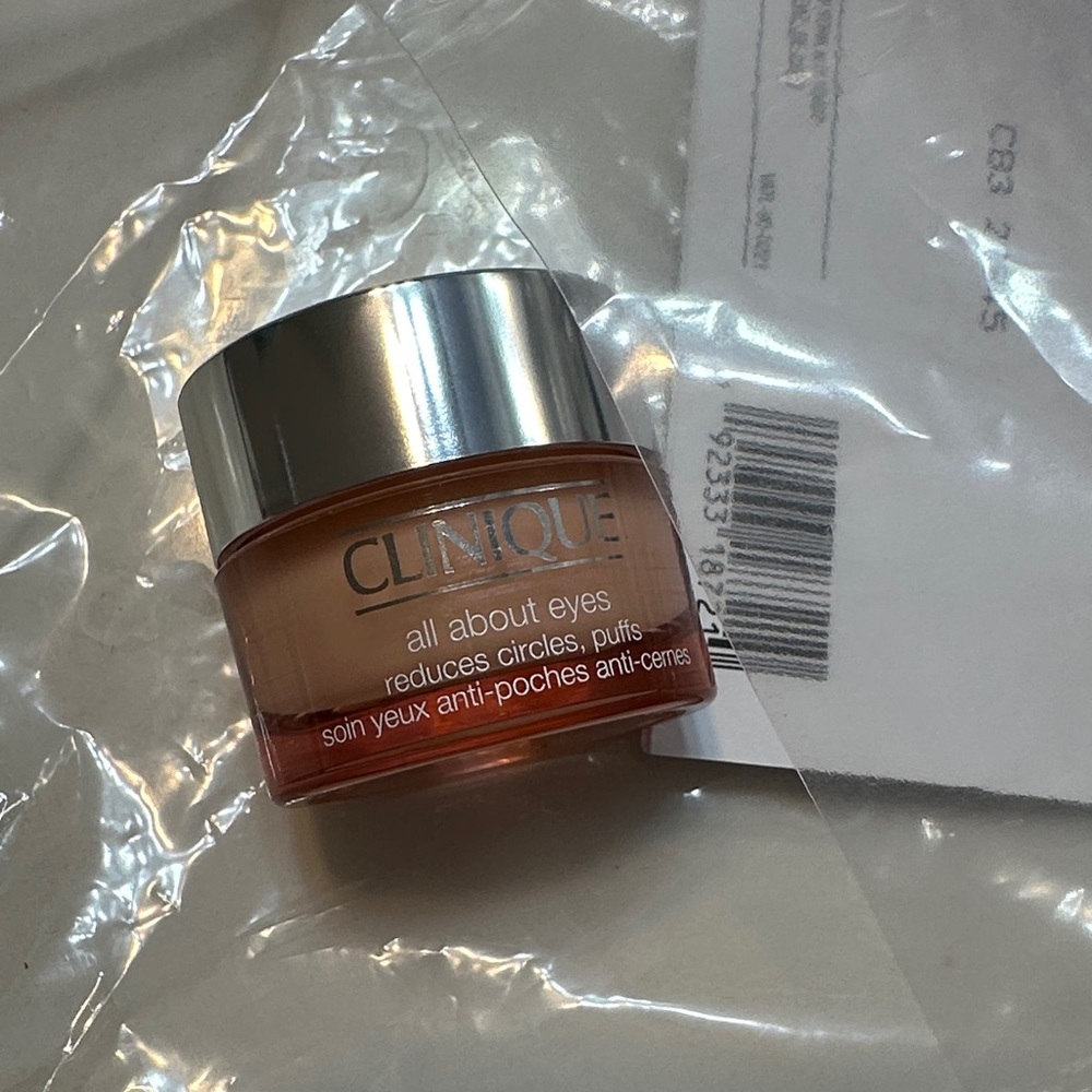 Clinique All About Eyes - Silver Lid with Orange Jar